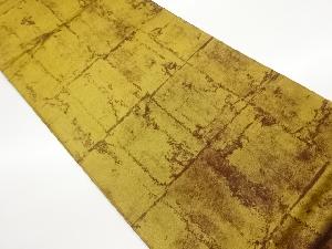 引箔抽象色紙模様袋帯